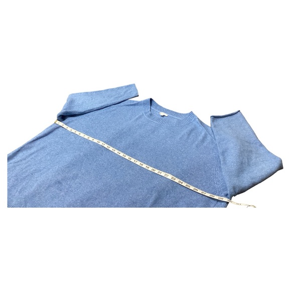 J. Jill Women's Long Sleeve Split Hem Blue Stretch Pullover Sweater Plus Size 3X - Picture 6 of 16